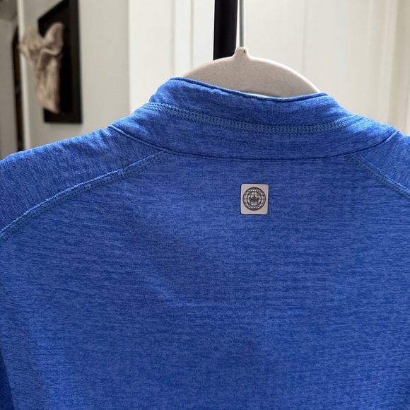 Peter Millar mens XL royal blue quarter zip golf pullover athletic travel wear - Picture 5 of 11